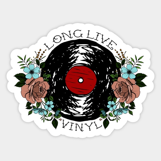 Long Live Vinyl (Colour) Sticker by Dani-Moffet